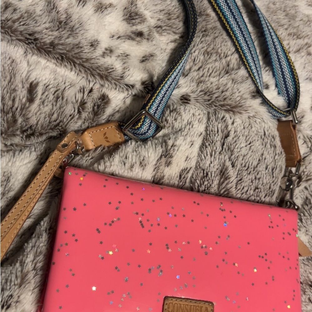 Consuela Pink Studded Crossbody Bag